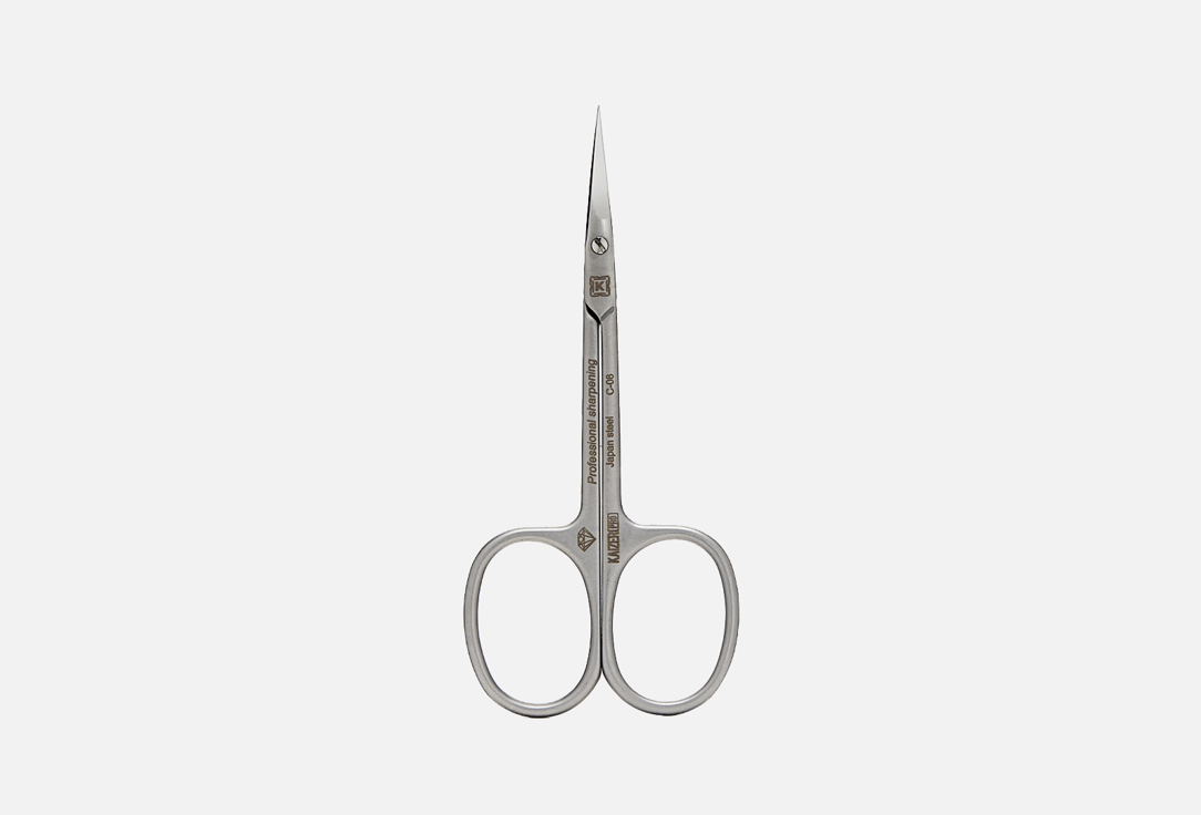 Ножницы маникюрные для кутикулы Kaizer Professional Manicure scissors for cuticles сатин хром