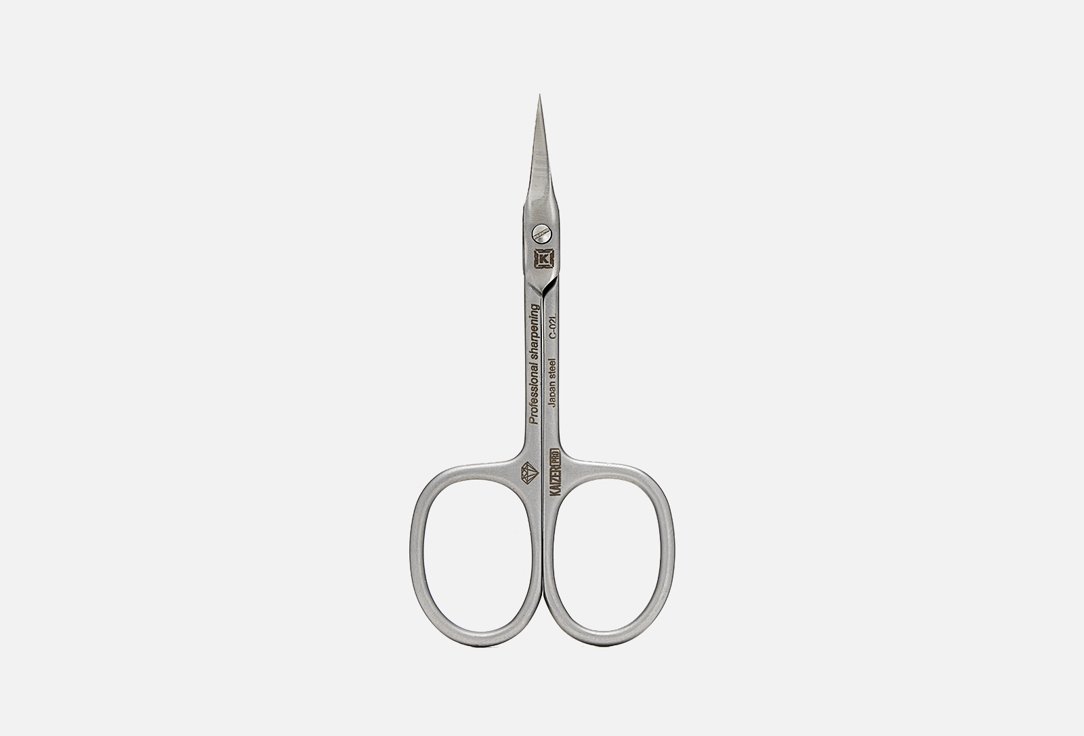 Ножницы маникюрные для кутикулы Kaizer Professional Manicure scissors for cuticles сатин хром