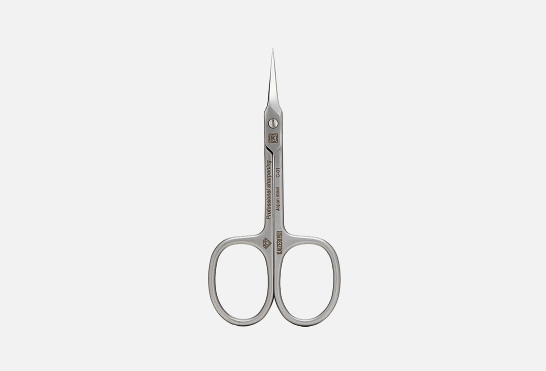 Ножницы маникюрные для кутикулы Kaizer Professional Manicure scissors for the cuticle сатин хром