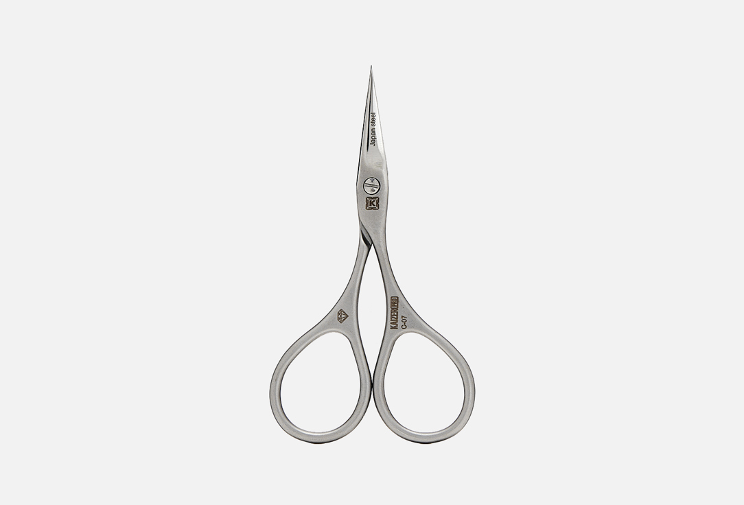 Ножницы маникюрные для ногтей Kaizer Professional Manicure scissors for nails сатин хром