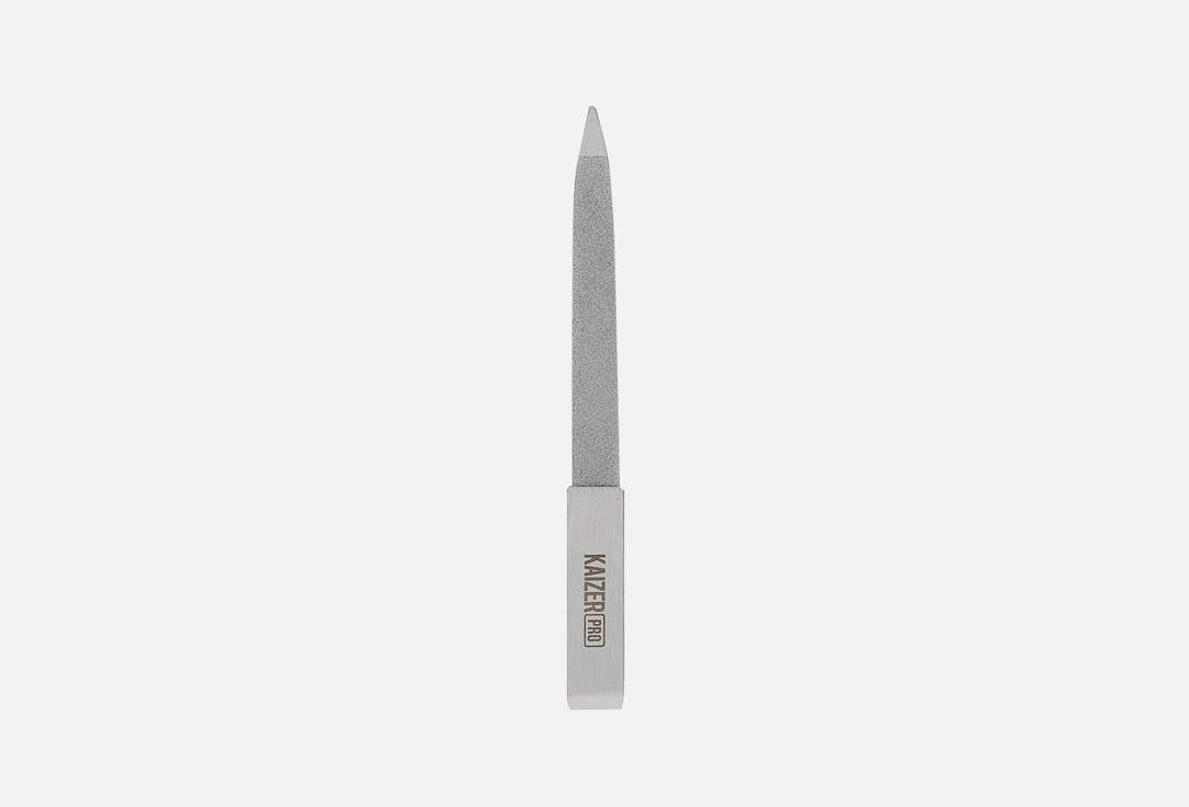 Пилка металлическая для маникюра Kaizer Professional Metal nail file for manicure сатин никель