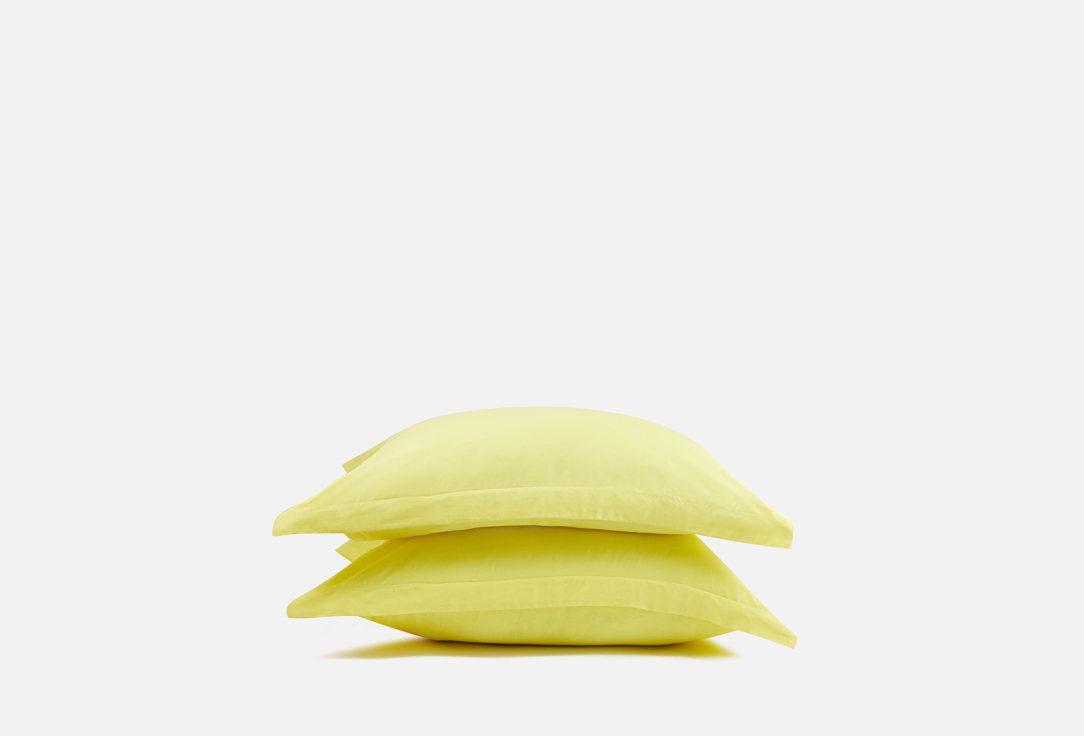 Комплект наволочек MORФEUS Pastel yellow, желтый, 50х70