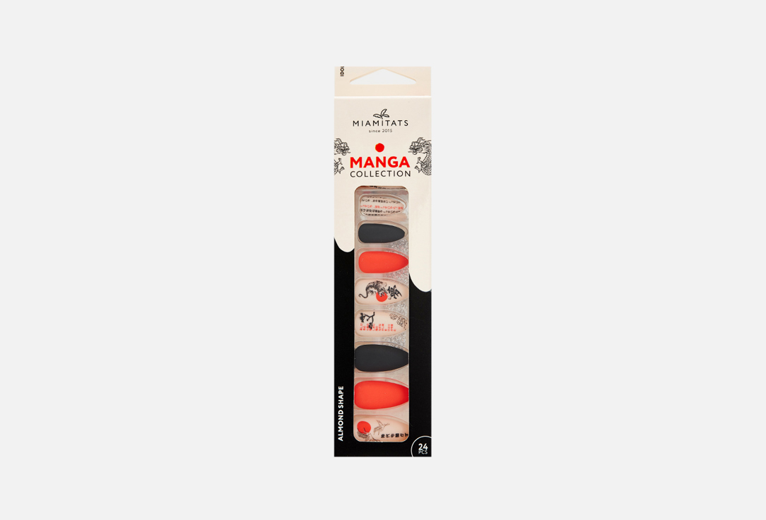 Набор накладных ногтей с клеевыми стикерами MIAMITATS MANGA IDOL 1 шт цена и фото
