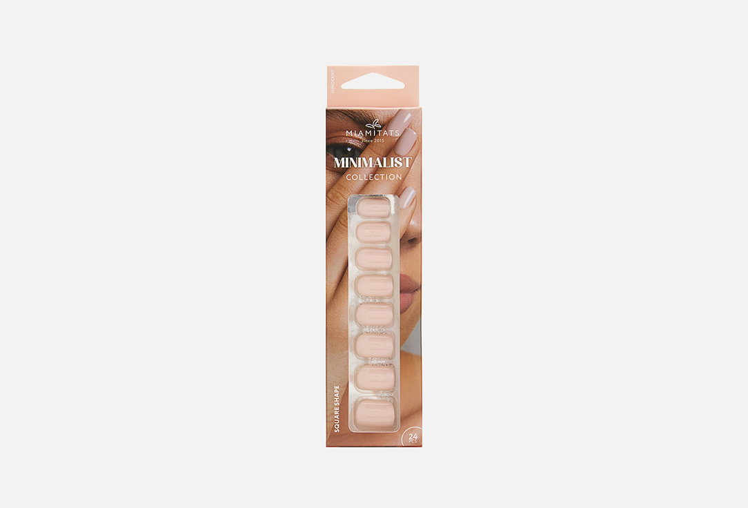 Набор накладных ногтей с клеевыми стикерами MIAMITATS MINIMALIST Innocent 1 шт