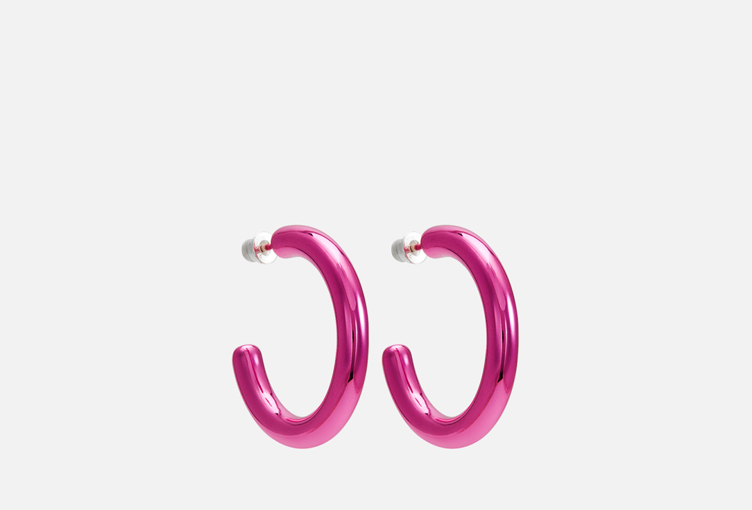 

Серьги серебряные MOSSA, Close Up pink 2 шт