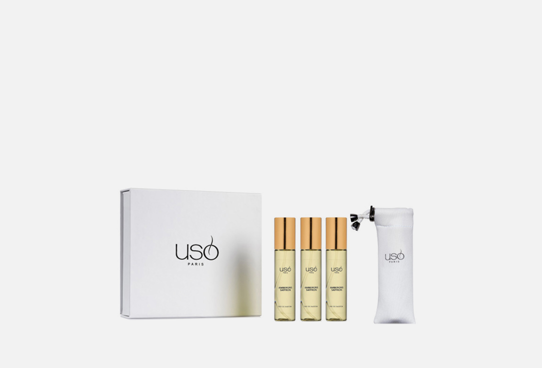 Дорожный набор парфюмерной воды USO PARIS Amber and Saffron 