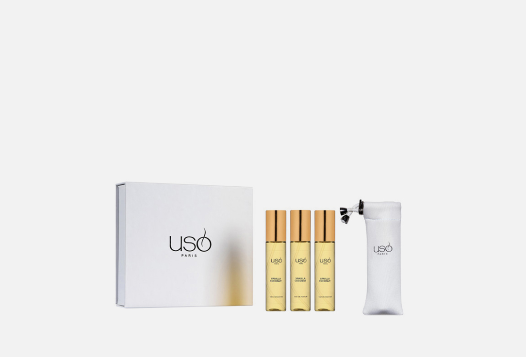 Дорожный набор парфюмерной воды USO PARIS Vanilla and Coconut 