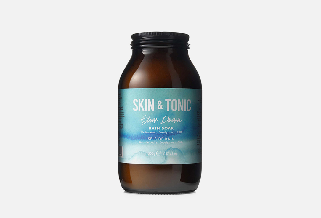 Соль для ванны Skin and Tonic Slow down bath soak 