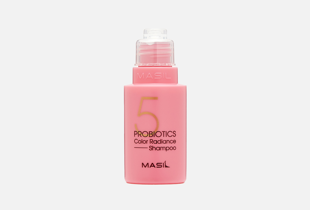 Шампунь для окрашенных волос MASIL 5 Probiotics Color Radiance Shampoo 50 мл masil шампунь для волос и кожи головы для защиты цвета 5 probiotics color radiance shampoo 8 мл 3 шт