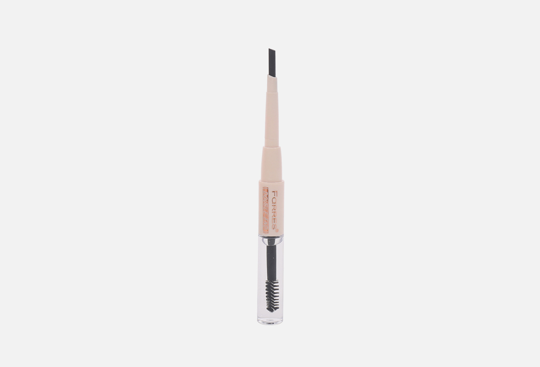 Гель фиксирующийи+карандаш для бровей FARRES Gel Fixing Powder Eyebrow Pencil 04 черный