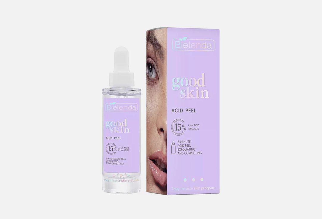 

Отшелушивающая сыворотка для лица BIELENDA, Good skin Acid feel Micro-exfoliating 30 мл