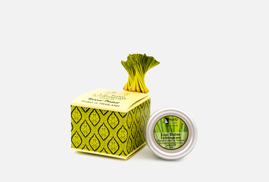 Изображение товара Бальзам для губ HerbCare Lip Balm Lemongrass 10 г питает и защищает губы