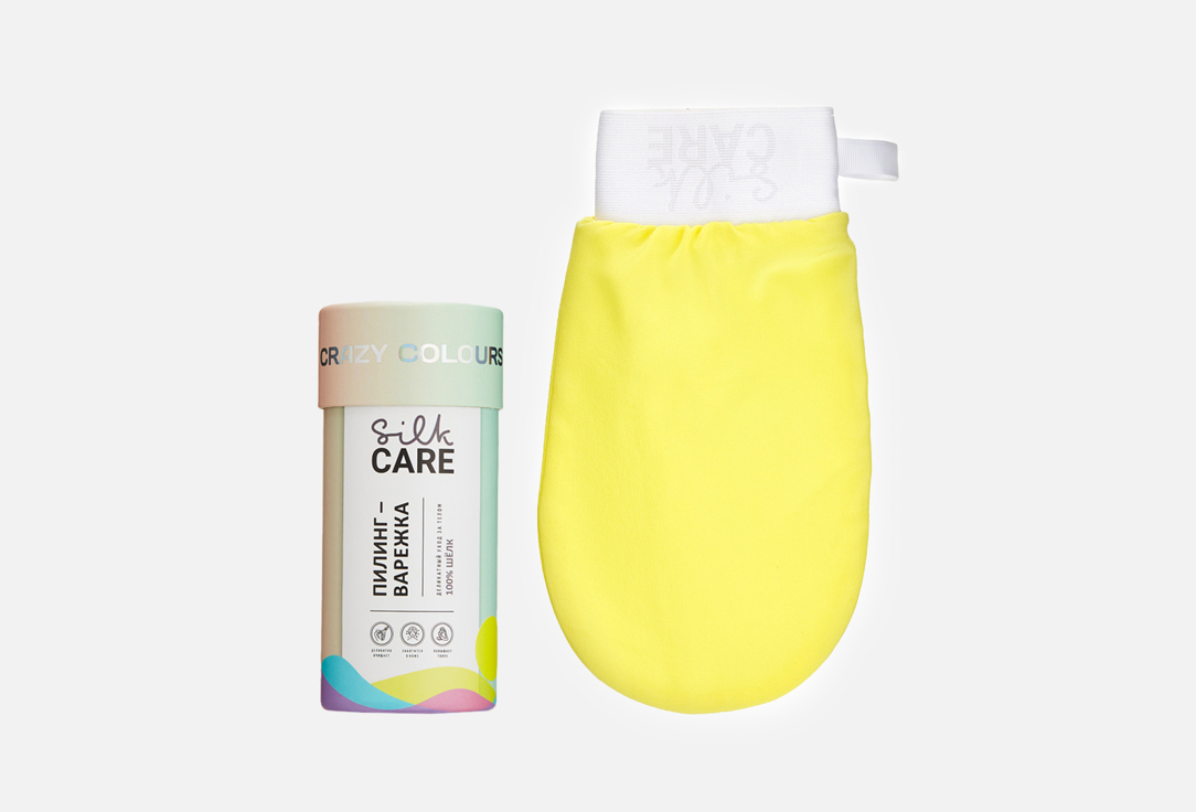 Изображение товара Шелковая варежка для пилинга Silkcare Crazy Colours lemon