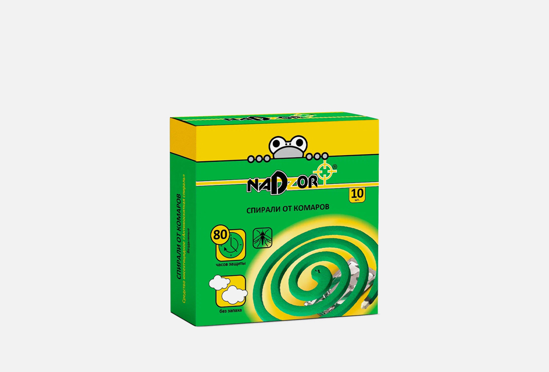

Спирали NADZOR, От комаров, зеленые 10 шт
