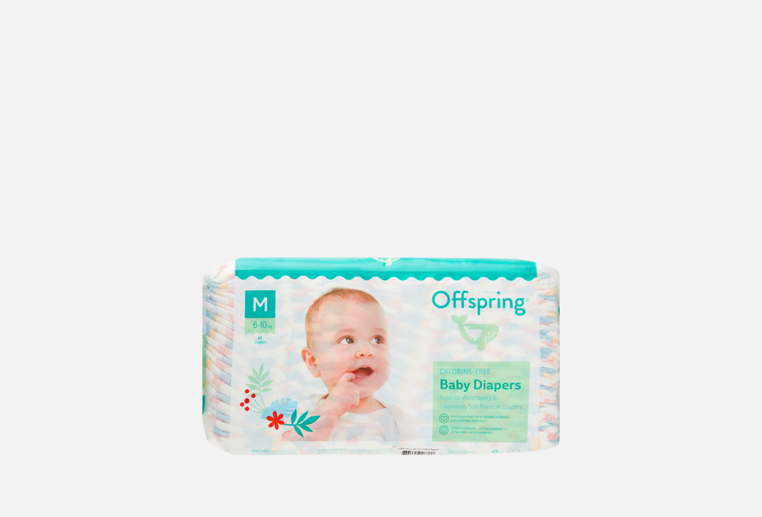 

Подгузники OFFSPRING, 6-10 кг, карибы 42 шт