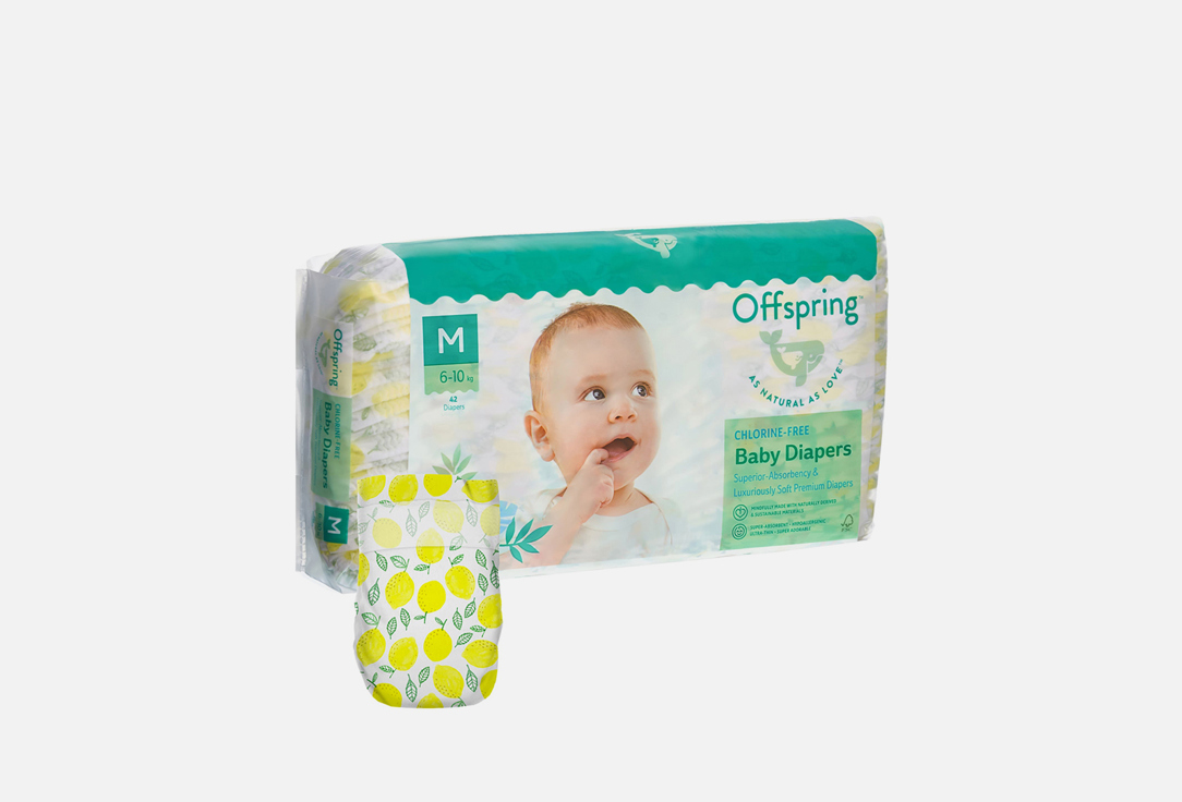 Изображение товара Подгузники Offspring 6-10 кг экологичные гипоаллергенные