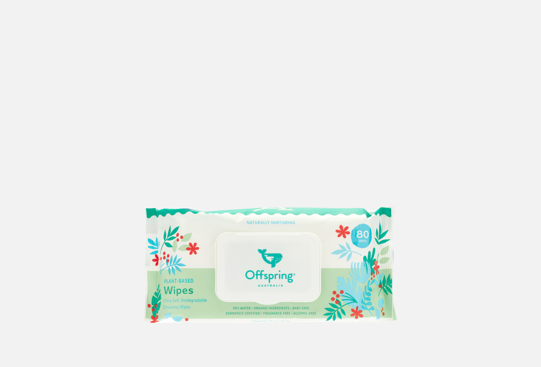

Биоразлагаемые Влажные салфетки OFFSPRING, Ultra-soft 80 шт