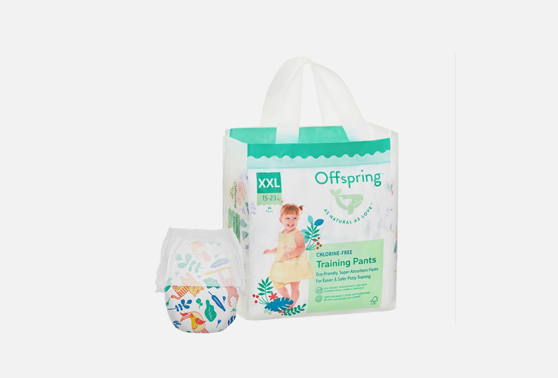 Изображение товара Трусики-подгузники Offspring 15-23 кг, джунгли