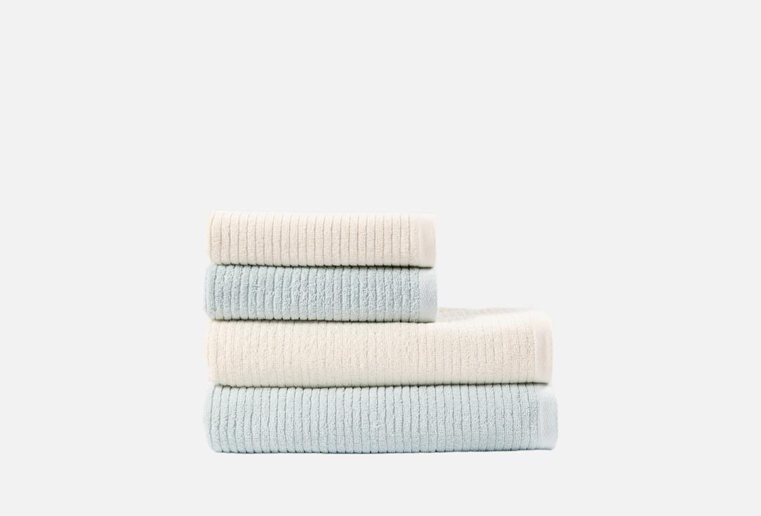 Изображение товара Набор полотенец махровых Ночь Нежна Нежно-бежевый/Голубой