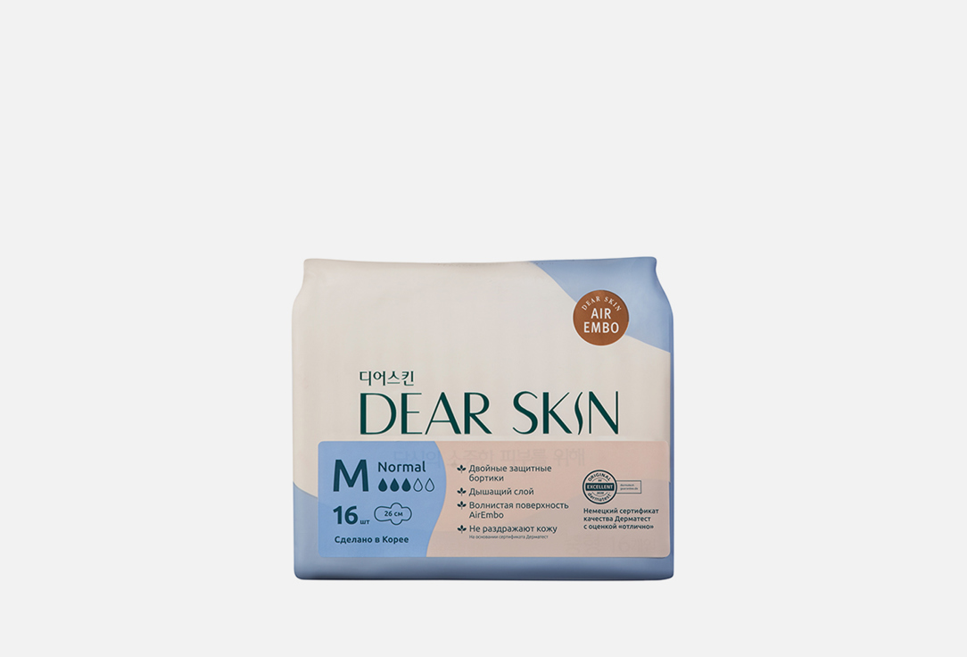 прокладки Dear Skin air embo sanitary pad regular 