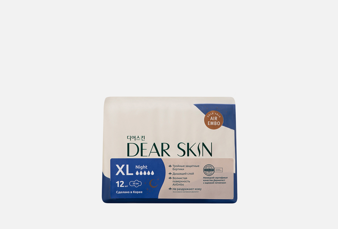 прокладки Dear Skin air embo sanitary pad overnight 