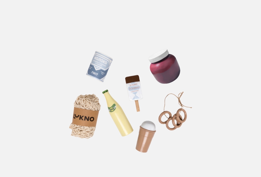 Изображение товара Набор деревянных сладостей LUKNO Ностальгия игровой комплект для детей от 3 лет