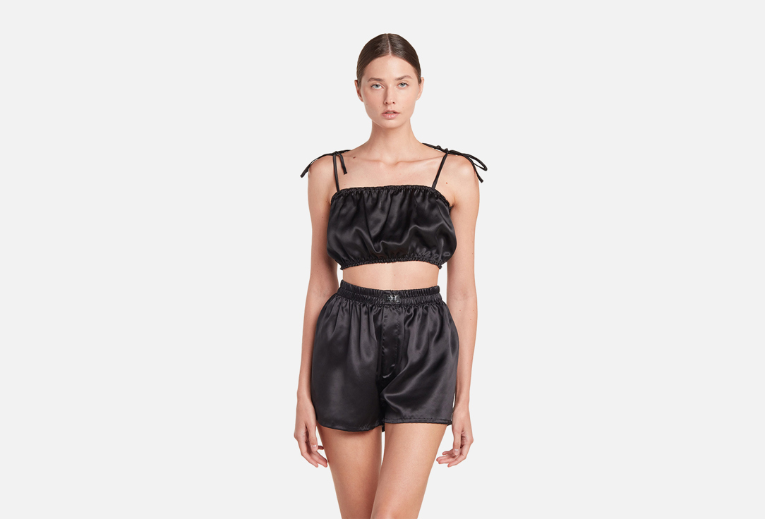 Изображение товара шелковый Топ бандо silk lovers Черный