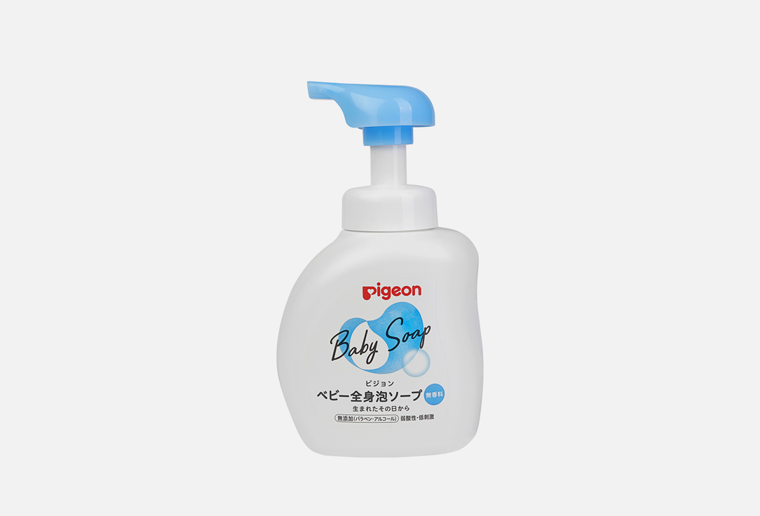 Изображение товара Пена для купания младенцев Pigeon Baby Foam Soap 500 мл безопасная гипоаллергенная формула