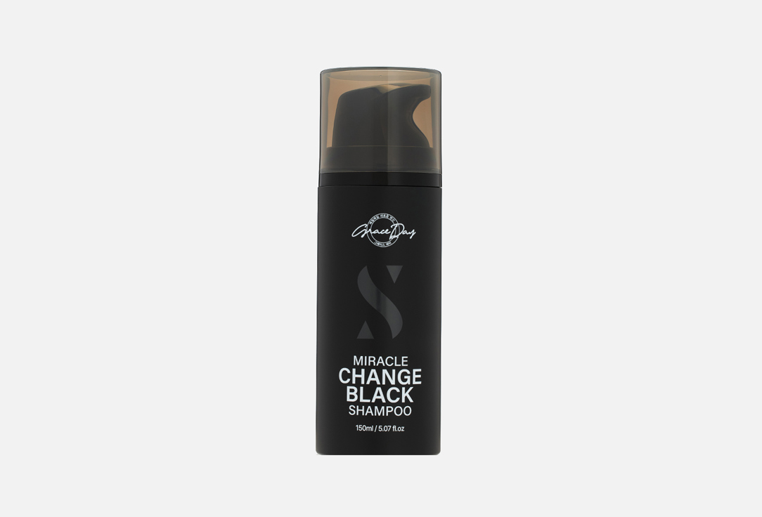 

Черный тонирующий шампунь для волос GRACE DAY, MIRACLE CHANGE BLACK SHAMPOO 150 мл