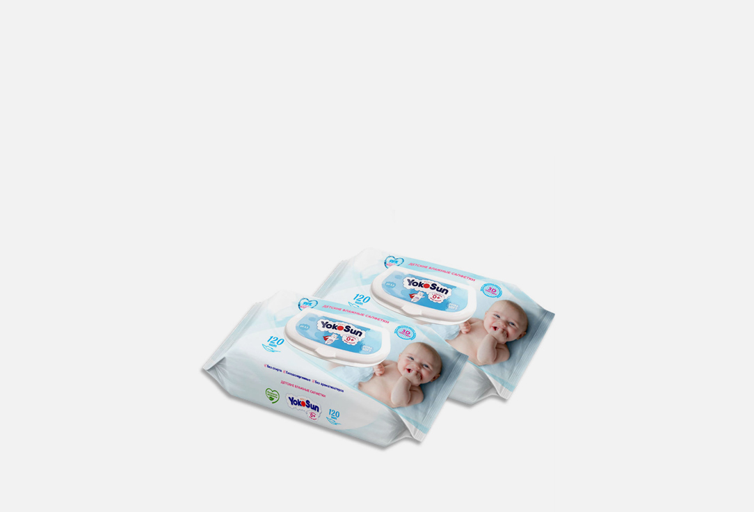 цена детские влажные салфетки YOKOSUN Megabox 240 шт