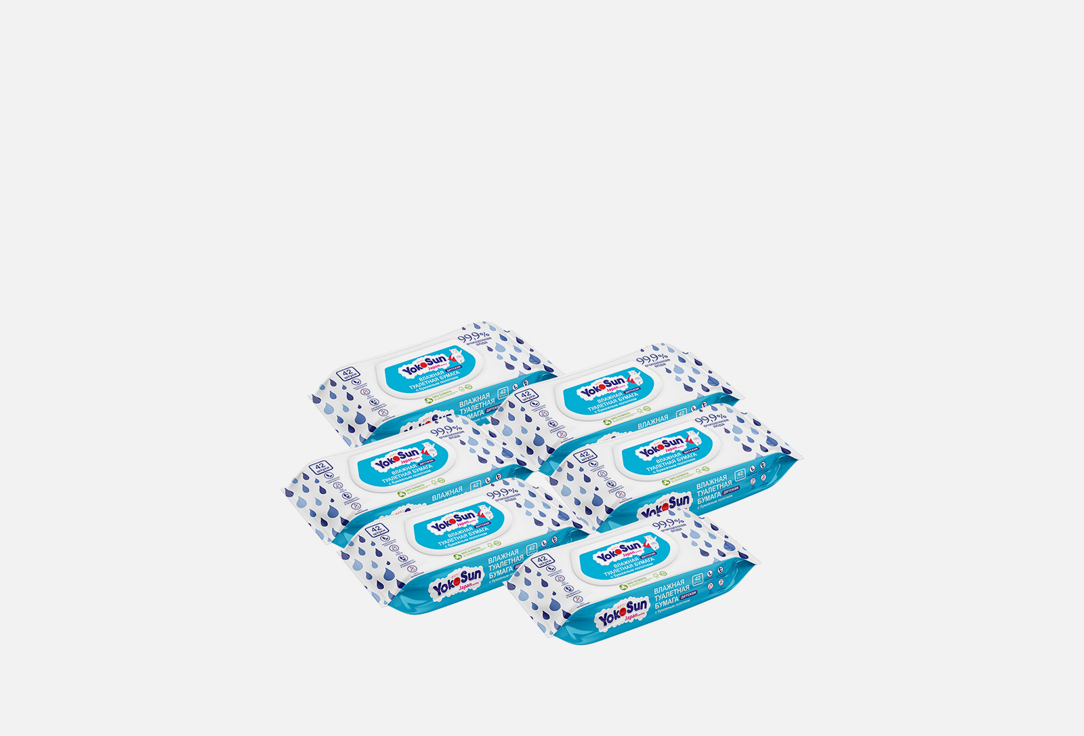 Изображение товара детская влажная туалетная бумага YokoSun Megabox