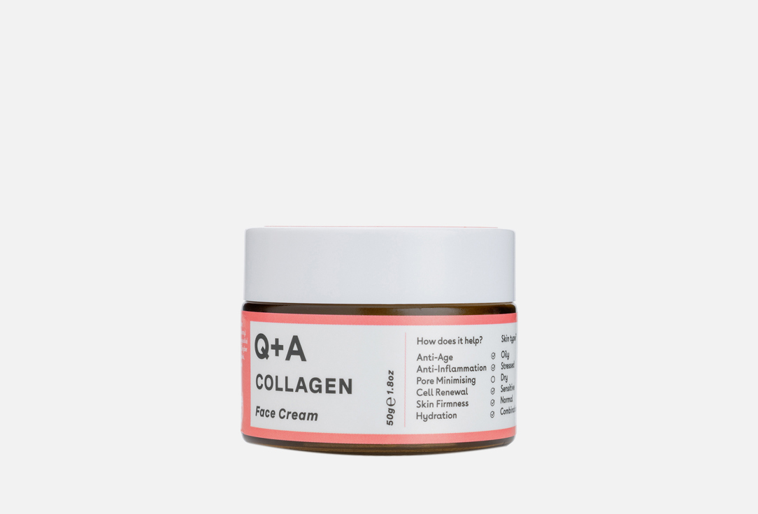 Крем для лица Q+A Collagen 50 мл крем для лица q a collagen 50 гр