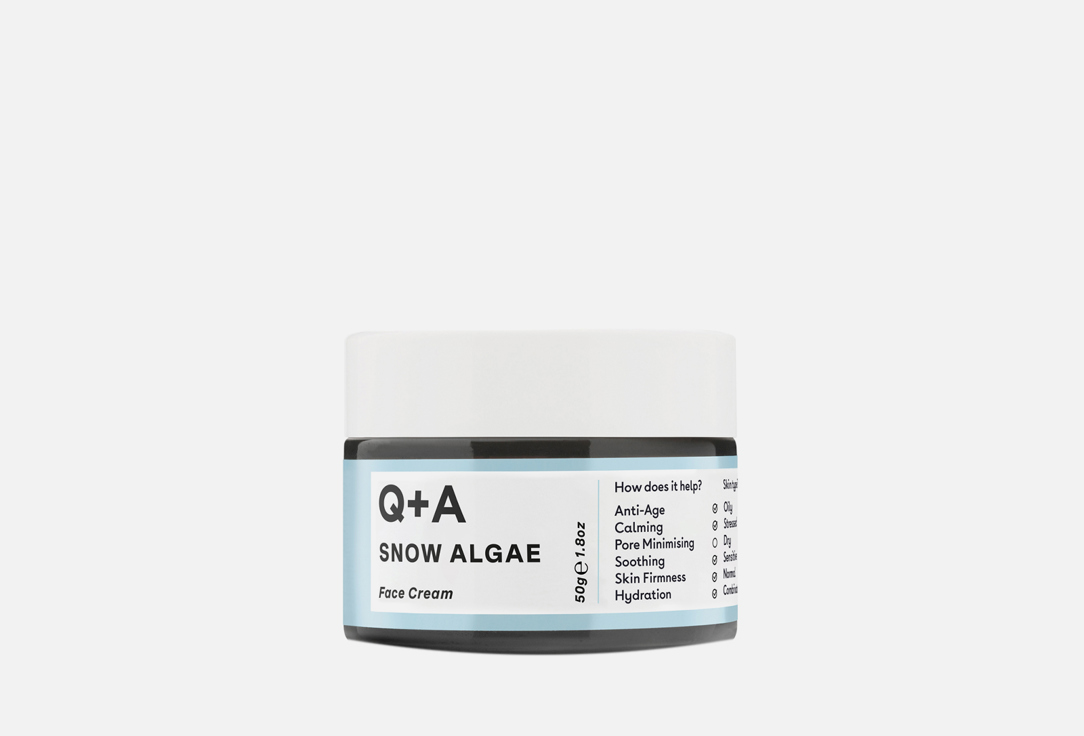 Крем для лица Q+A Snow Algae 50 г крем для лица q a collagen 50 гр