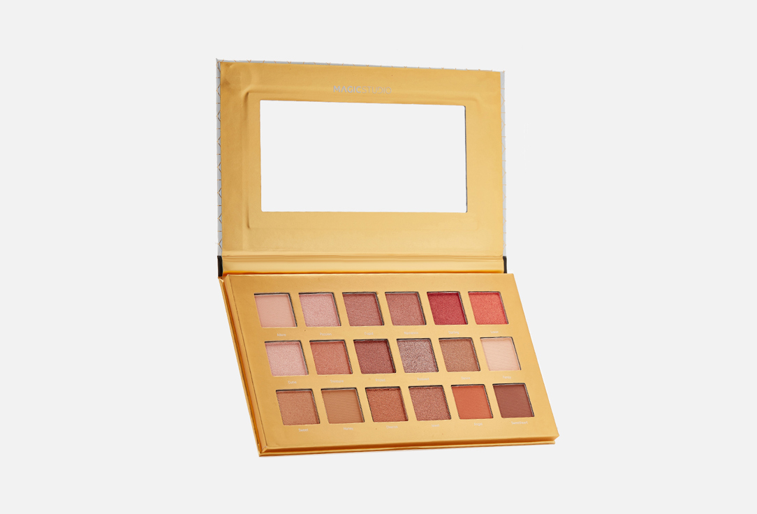Изображение товара Палетка теней MAGIC STUDIO Diamond Eyeshadow Palette 18 теплых оттенков для яркого макияжа глаз