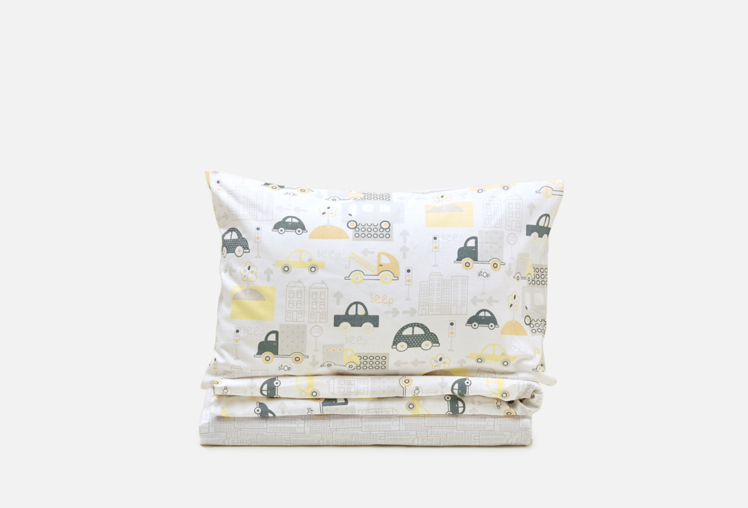 Изображение товара Детский комплект постельного белья Ночь Нежна Трафик из хлопка бязь 110х140 см