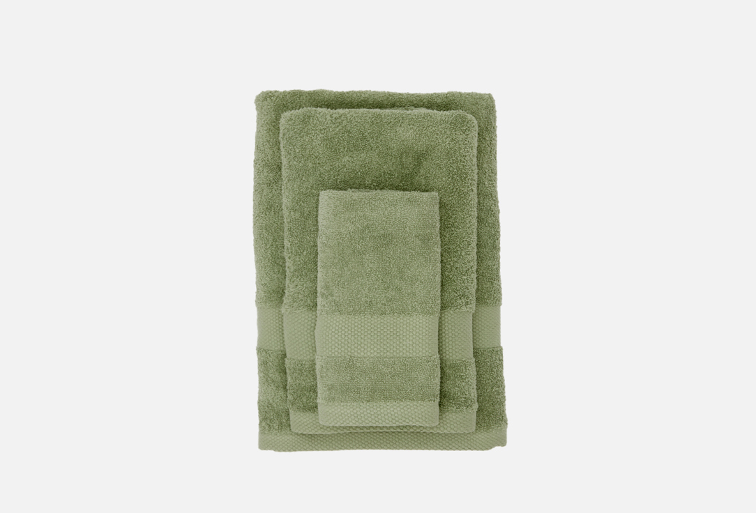 

Комплект полотенец махровых НОЧЬ НЕЖНА, Зеленый, Оливковый 3 шт