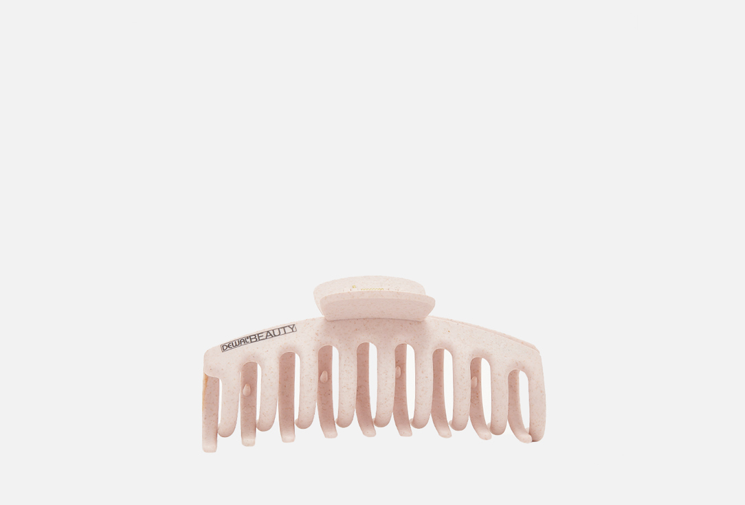 

Заколка-краб для волос DEWAL, Овальная большая бежевая 1 шт