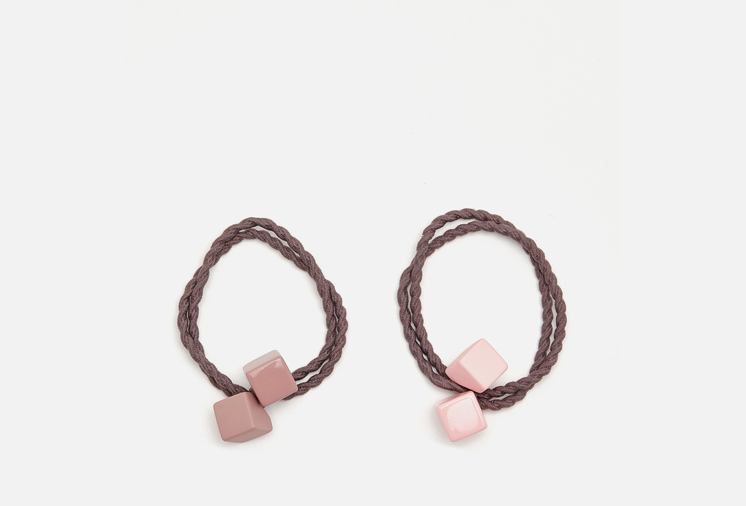 Изображение товара Цветные кубики мини резинки для волос DEWAL универсальные для причесок и браслетов