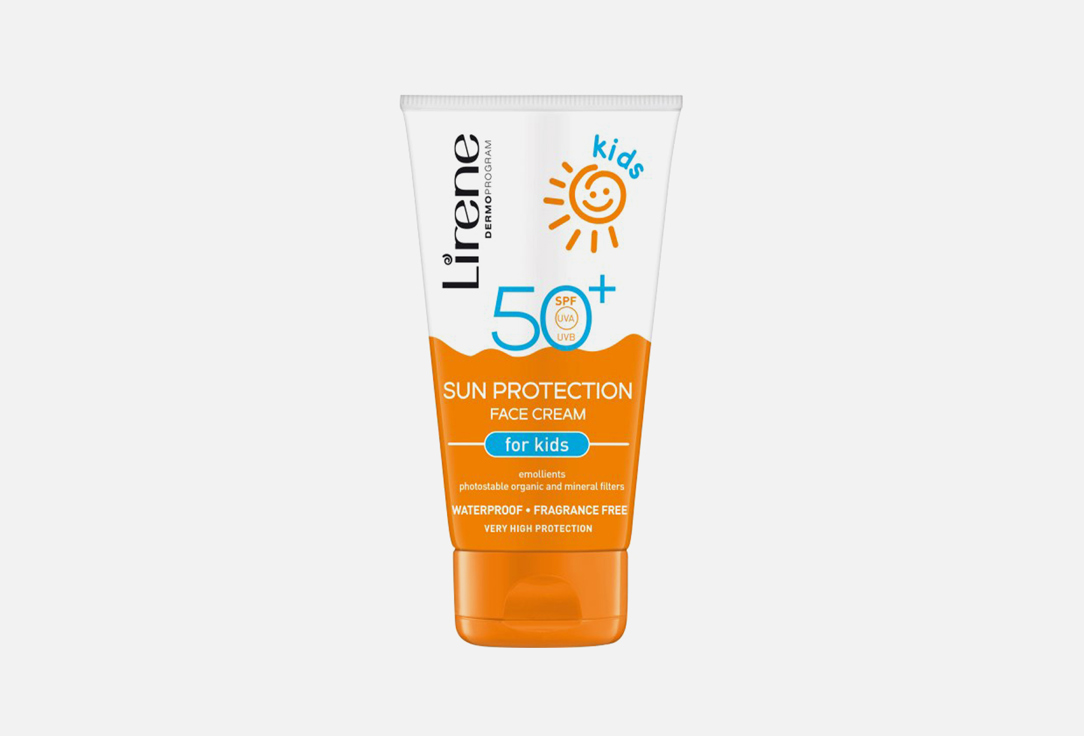 Солнцезащитный крем для лица Lirene kids, spf 50 