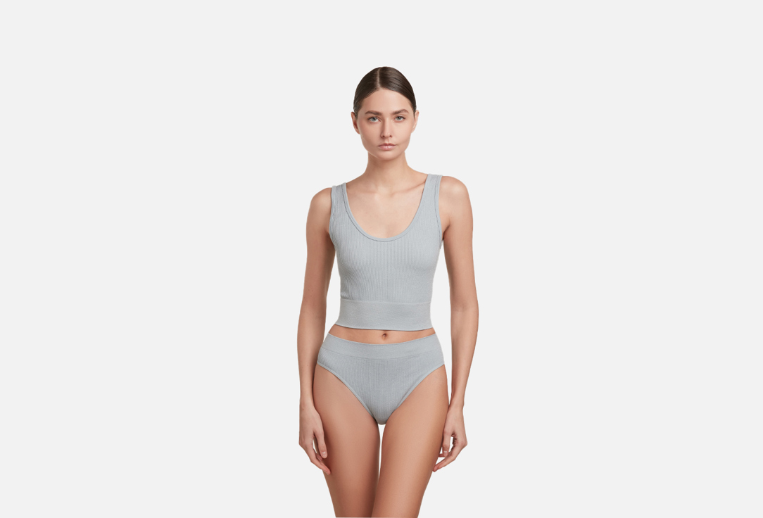 Удлиненная люрекс светло серая M-L мл 399₽