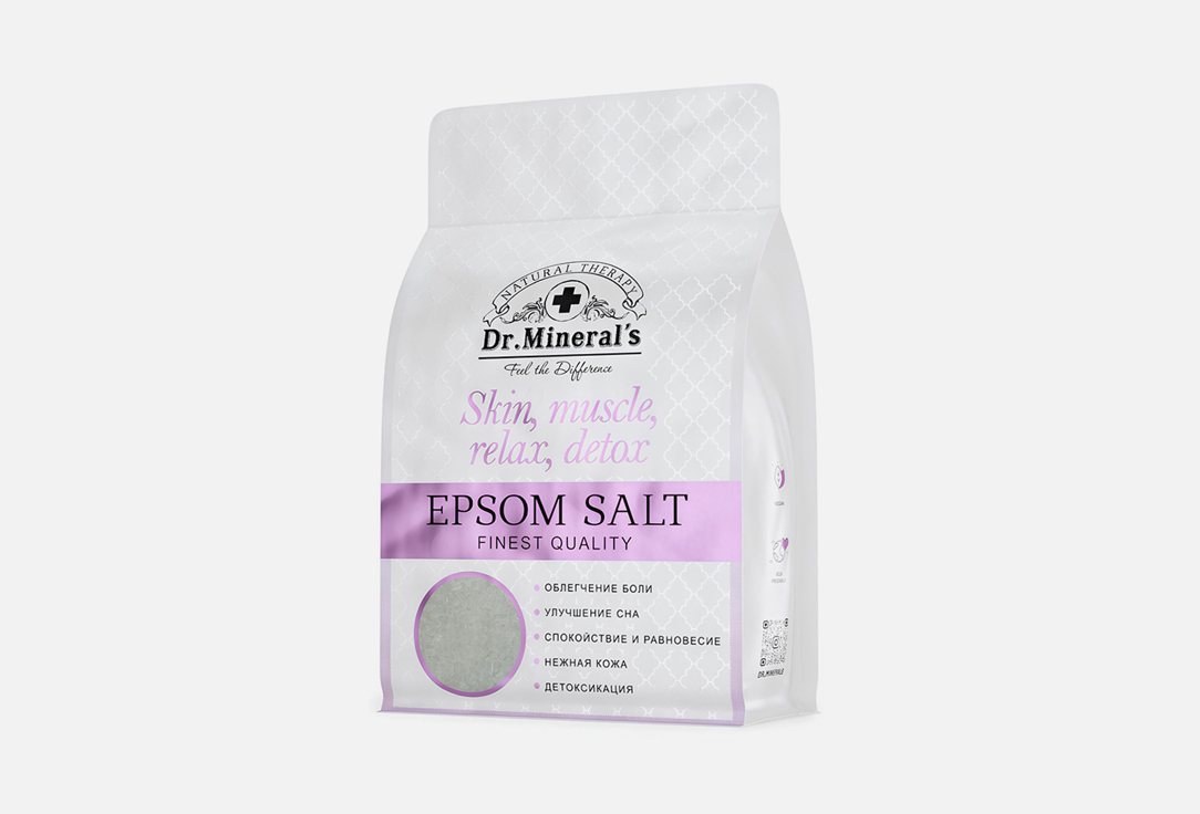 Английская соль для ванн DR.MINERAL'S Epsom salt 2000 г английская магниевая соль для ванн epsom в наборе 2шт по 2кг