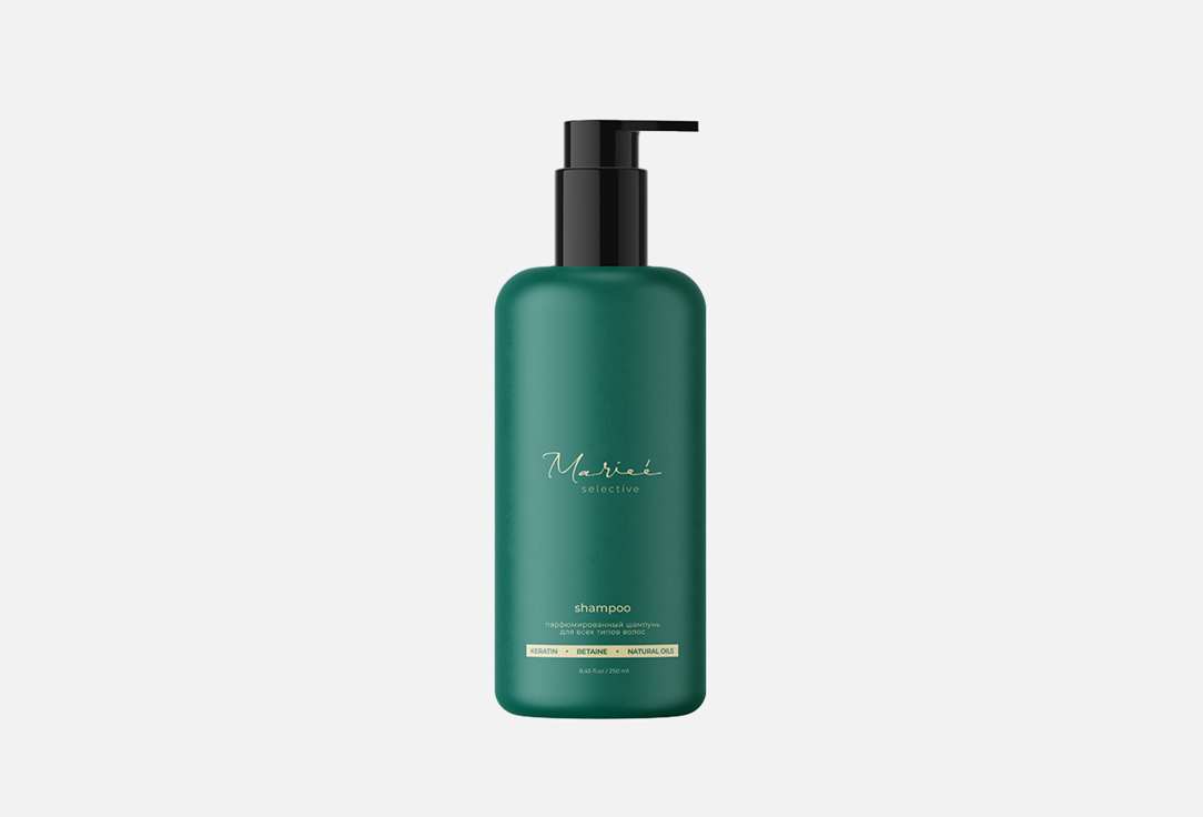 Шампунь для волос MARIEÉ LA COSMÉTIQUE Keratin, beatine & natural oils 250 мл цена и фото