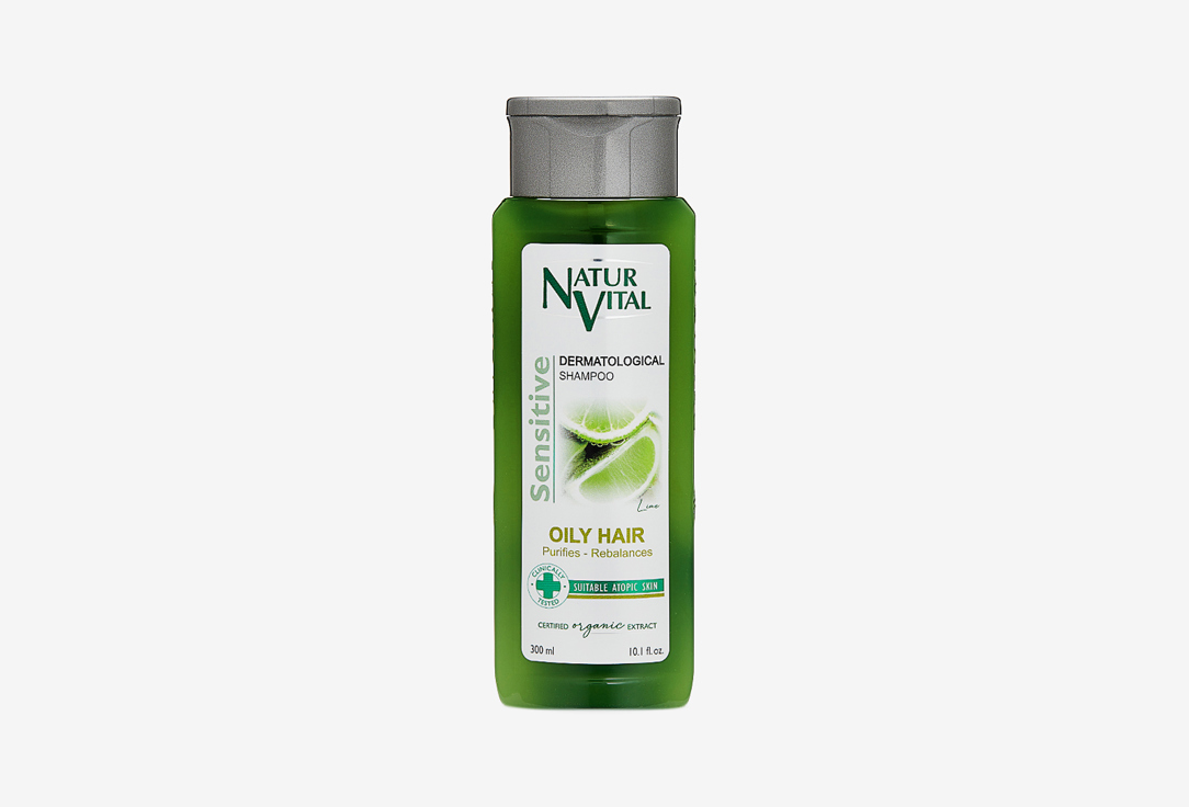 Шампунь для жирных волос NATUR VITAL Hair Shampoo Lime Oily Hair 250 мл шампунь для волос natur vital hair shampoo ginseng revitalising 250 мл