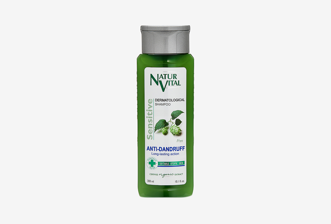 Шампунь для волос NATUR VITAL Hair Shampoo Hops Anti-dandruff 250 мл шампунь для волос natur vital hair shampoo camomile frequent use 250 мл