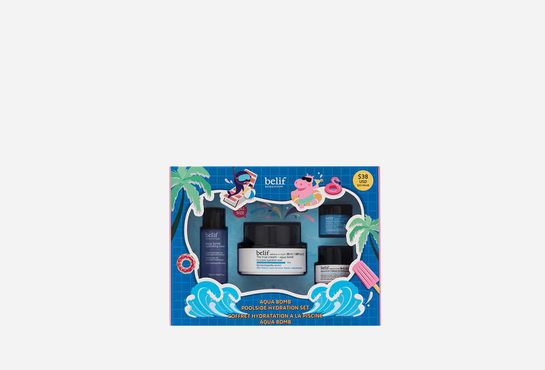 Изображение товара Набор для очищения и увлажнения кожи лица belif AQUA BOMB POOLSIDE HYDRATION SET