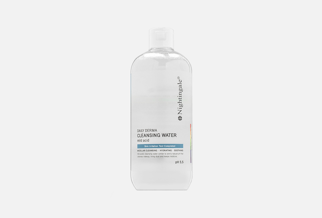

Успокаивающая вода для очищения и снятия макияжа NIGHTINGALE, Daily derma cleansing water mild acid 500 мл