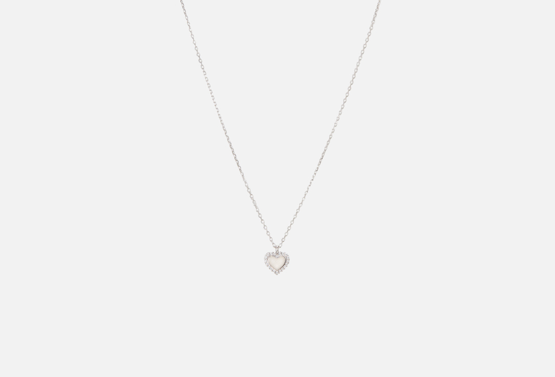 Изображение товара Серебряное колье JUVEDEL Сердце с фианитом 925 пробы для женщин