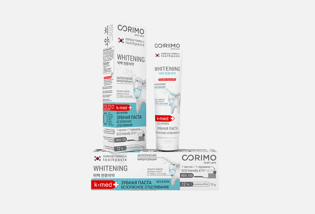 цена Зубная паста CORIMO WHITENING & ULTRA FRESHNESS 65 мл