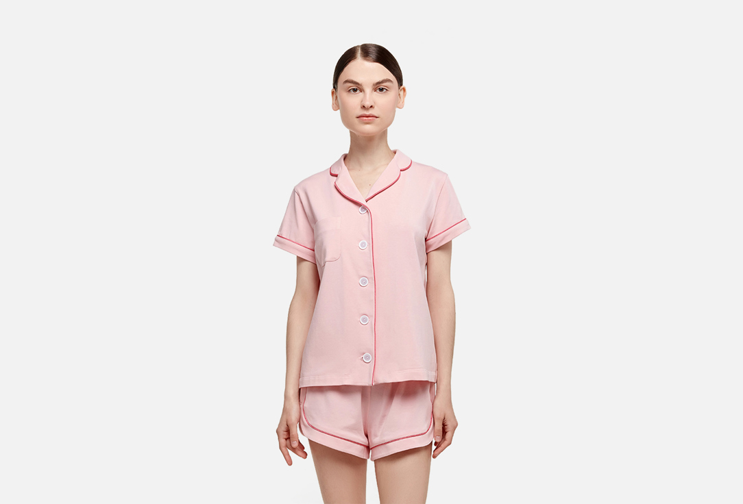 Пижама THE.NUDEST Розовая L мл комплект пижама шорты жакет на пуговицах иваново р54