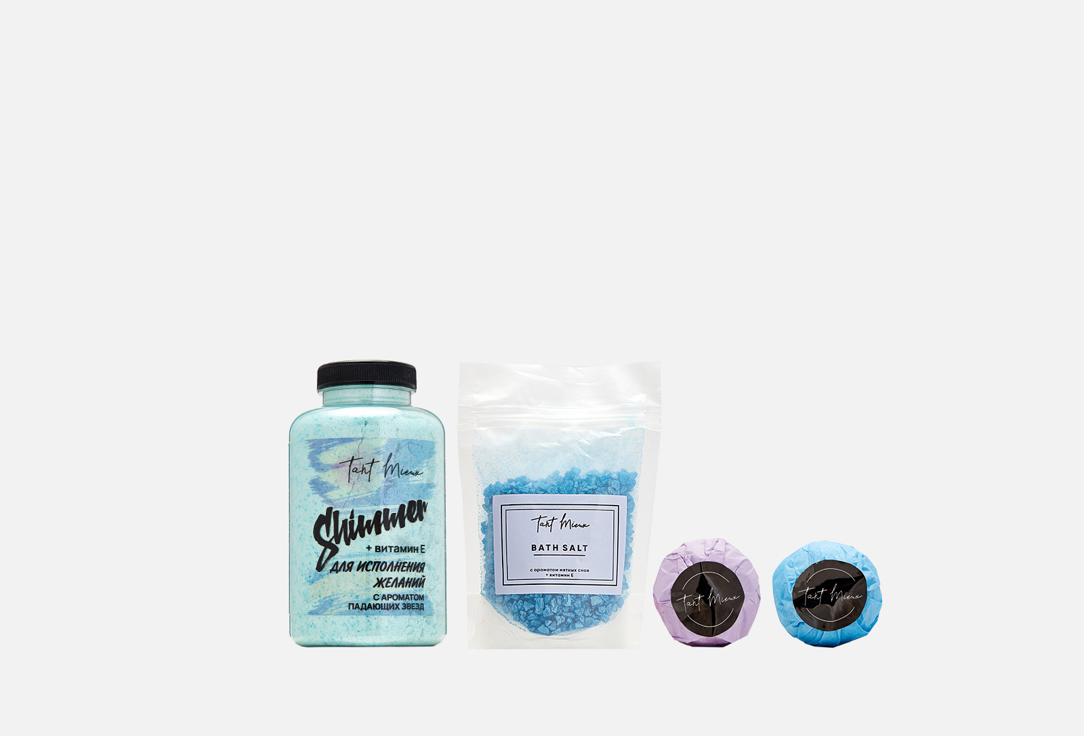 Подарочный набор для ванн TANT MIEUX Blue, с шиммером 1 шт цена и фото